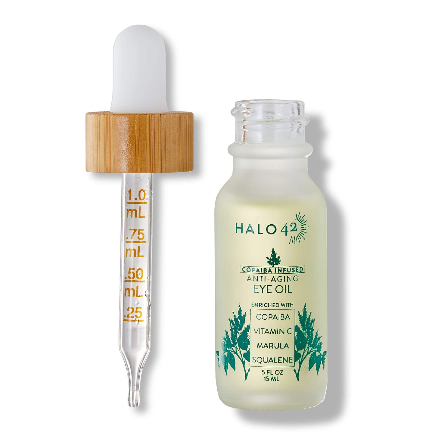 Halo42 Skincare copaiba infused Anti-aging eye oil with dropper