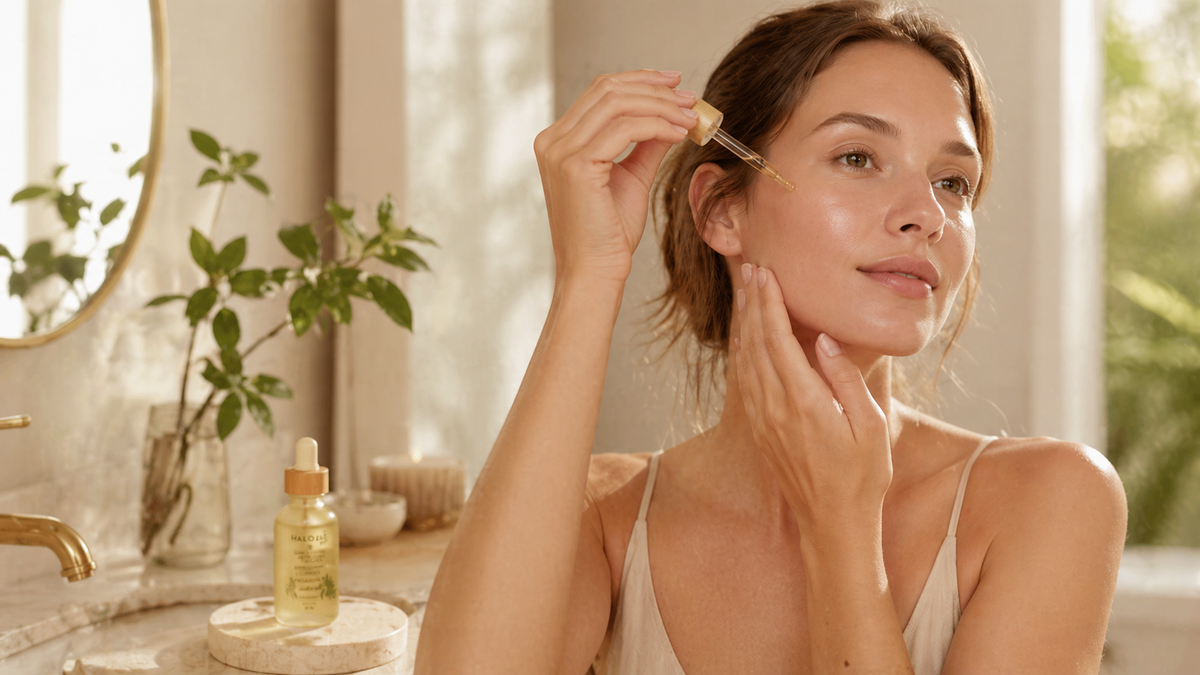A calming skincare ritual designed to soothe visible redness, nourish sensitive skin, and restore a healthy glow.
