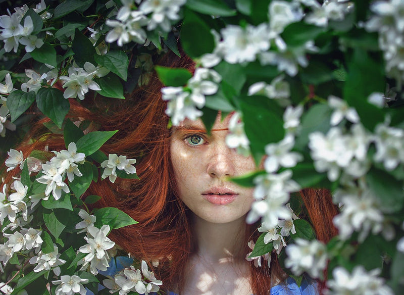 Clean beauty  arranged aesthetically with natural elements.