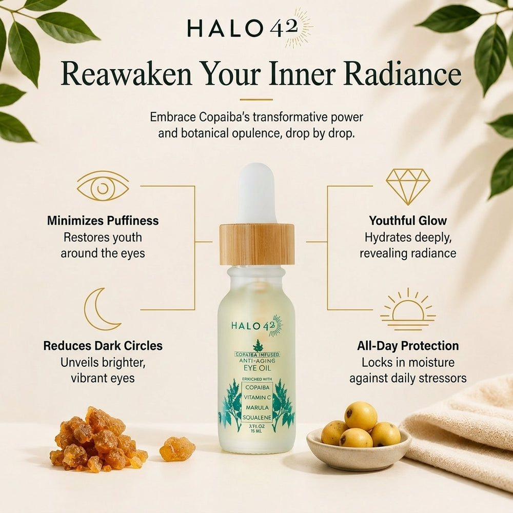 Copaiba Infused Anti-Aging Eye Oil | By Halo42 Skincare – Halo 42